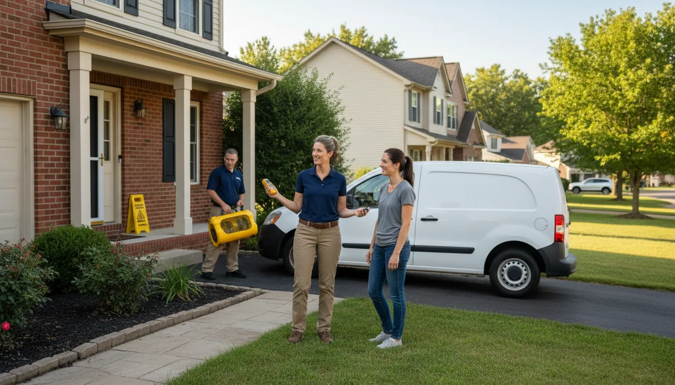 Residential water damage restoration in Tabor City, NC